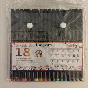 Fineliner Pens - 18 Assorted Colors